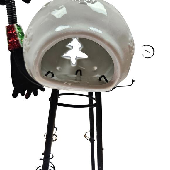 Pier 1 Imports Bobblehead Christmas Reindeer Moose Tea Candle Light Holder - Picture 6 of 8